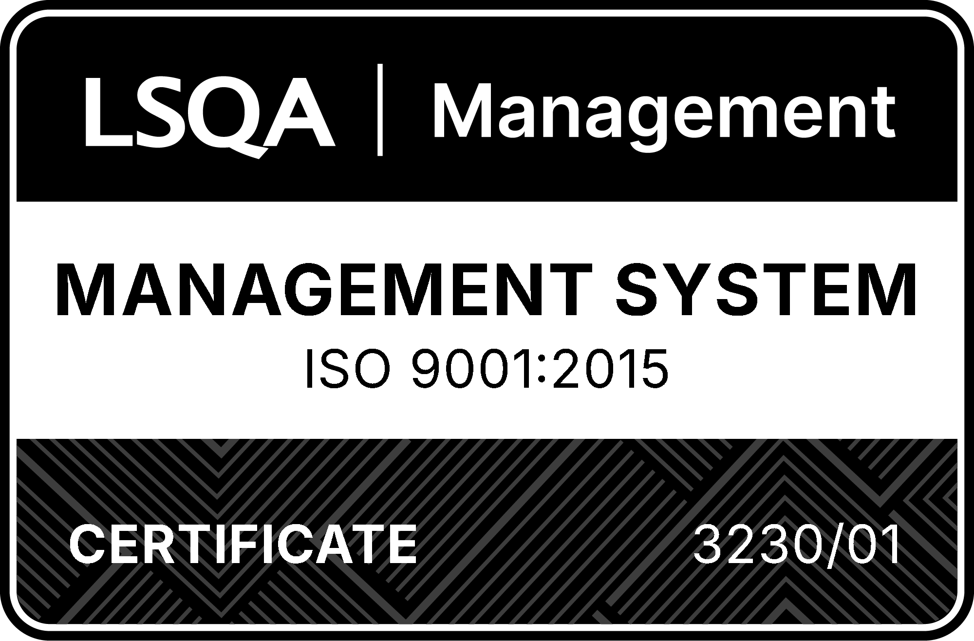 LSQA ISO 9001:2015 — Certificado 3230/01